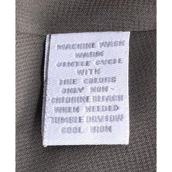 Vintage Charter Club Cottagecore PrairieFloral Shirt Dress Size 12  Green Tapest - Picture 3 of 10